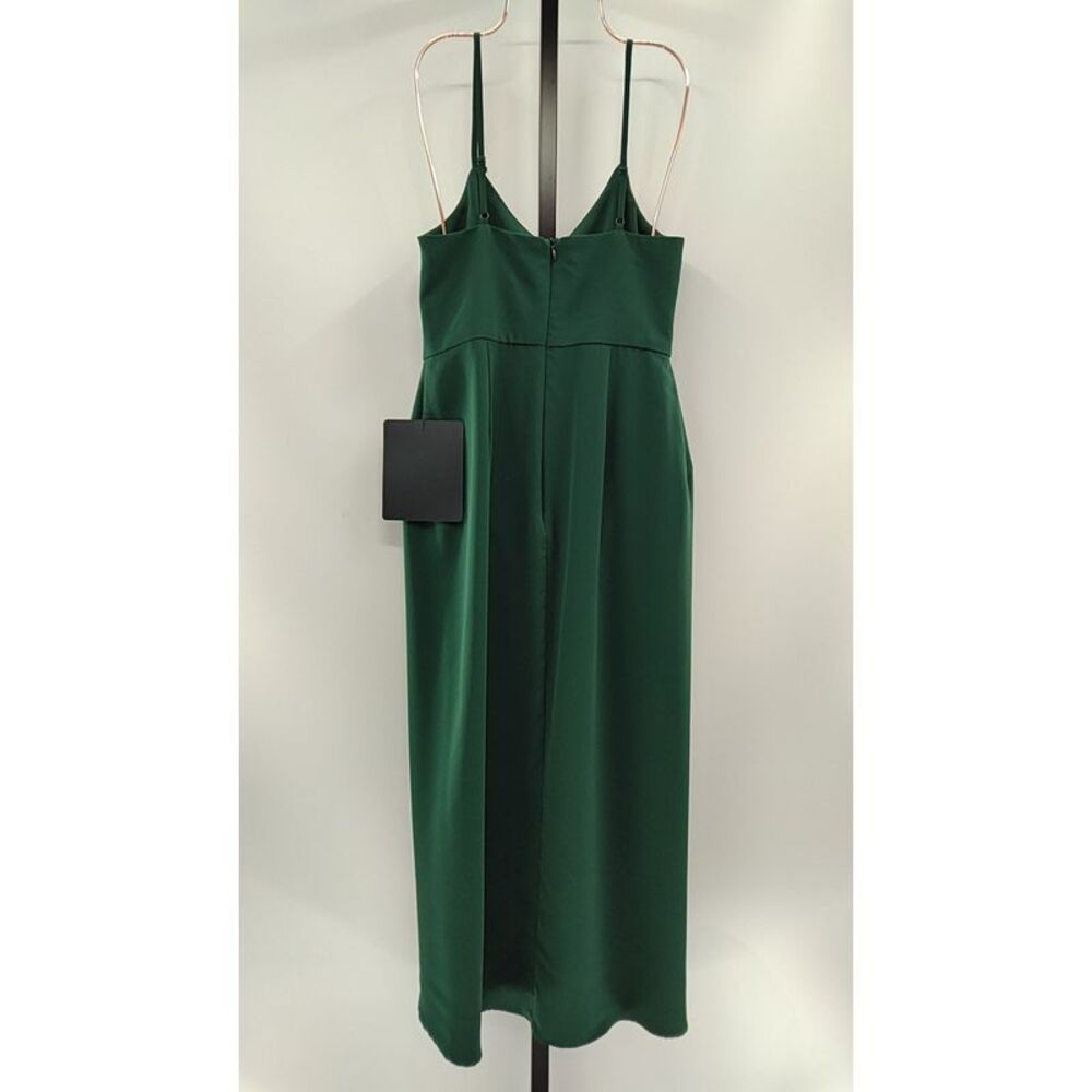 Lulu's Forest Green Spaghetti Strap Midi Dress - Picture 3 of 3